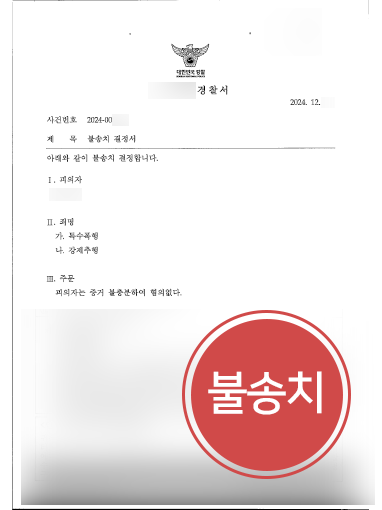 통영형사전문변호사 조력 | 특수폭행죄 혐의 없음 밝혀 불송치